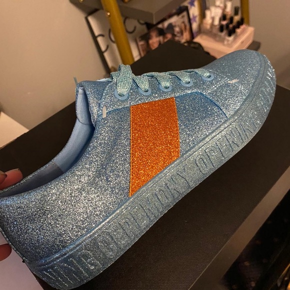 NWOT Opening Ceremony Blue Low-top Sneakers - Picture 5 of 5